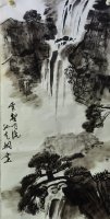 孙艺桐12岁 国画《雲壑飞流》